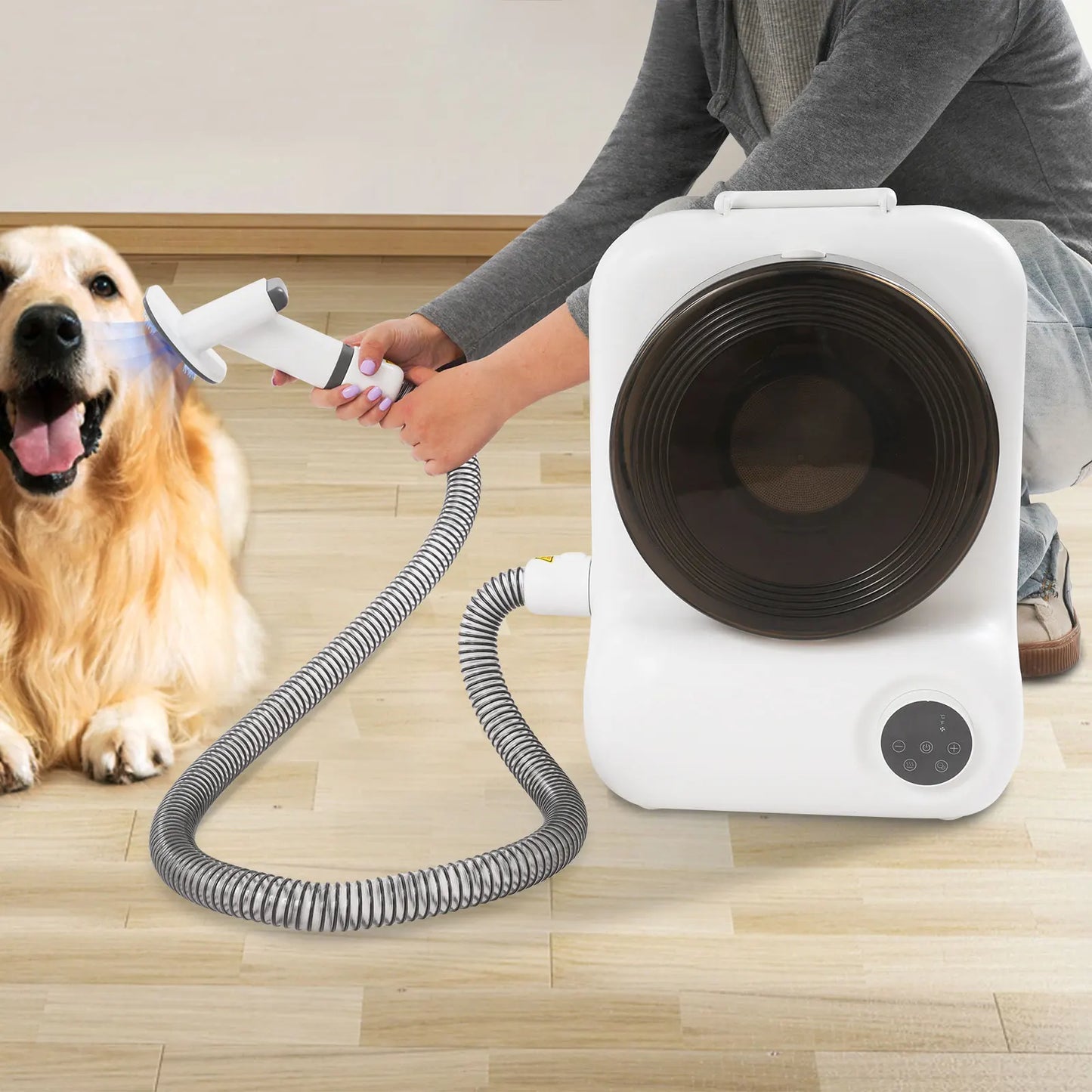 2-in-1 Grooming Pro – 450W Multi-Functional Vacuum & Dryer System