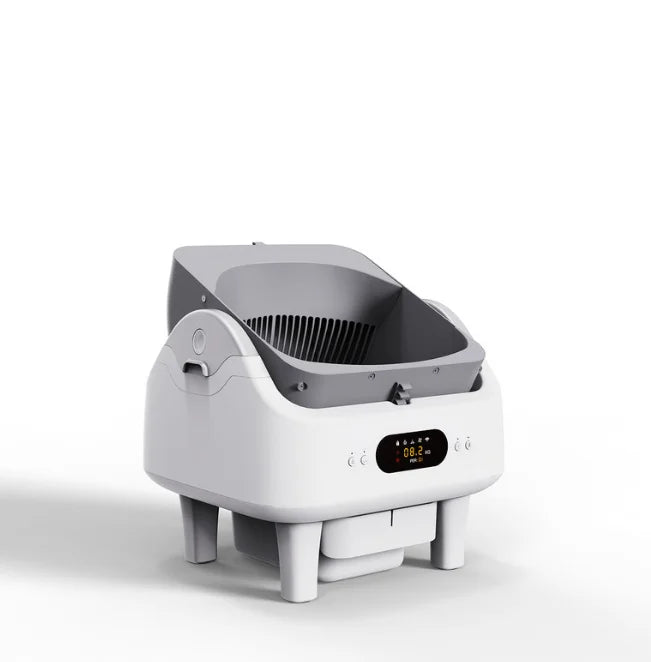Smart App-Controlled Self-Cleaning Litter Box – Open-Top & Odor-Free
