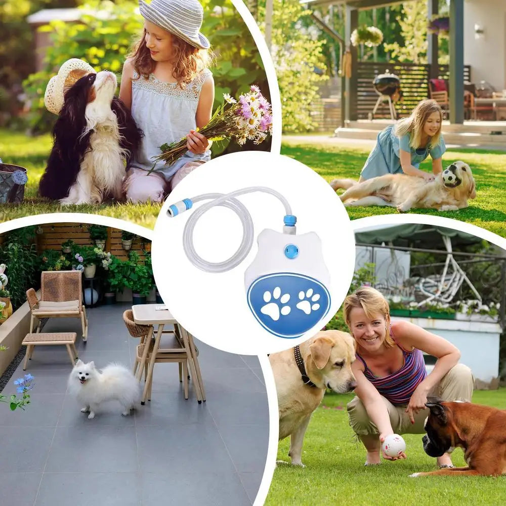 Dog Paw-Activated Water Fountain Sprinkler Toy – Outdoor Drinking & Cooling Pet Water Dispenser