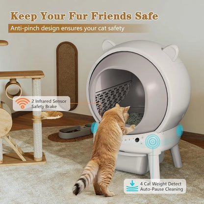 Auto-Sift Elite – Smart Self-Cleaning Litter Robot with App Control