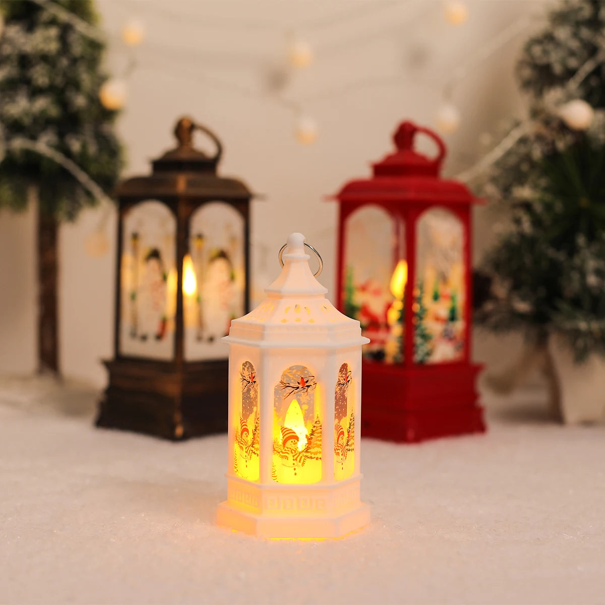 Christmas Lantern Light Merry Christmas Decorations for Home 2025 Navidad Christmas Tree Ornaments Xmas Gifts New Year 2026