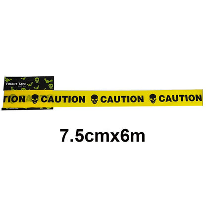 Halloween Caution Tape Decorations Scary Fright and Warning Tape for Zombie Party Horror Party Haunted House Decoration tape