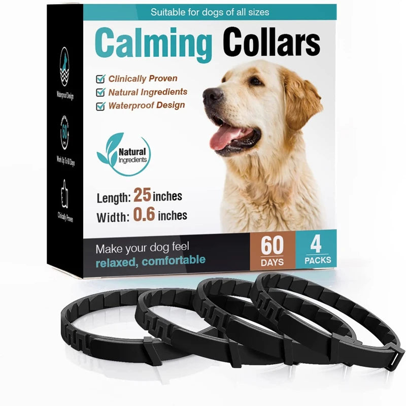 Calm-Core Pheromone Collars – 3/4 Piece Anxiety Relief Multi-Pack