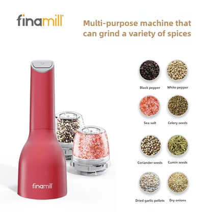 Electric Pepper Grinder Household One-handed Automatic Sea Salt Pepper