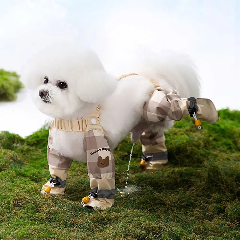 Pet Strolling Going Out Dust-proof Four Legged Pants Dog Boot Waterproof Leggings Dog Jumpsuit Shoes
