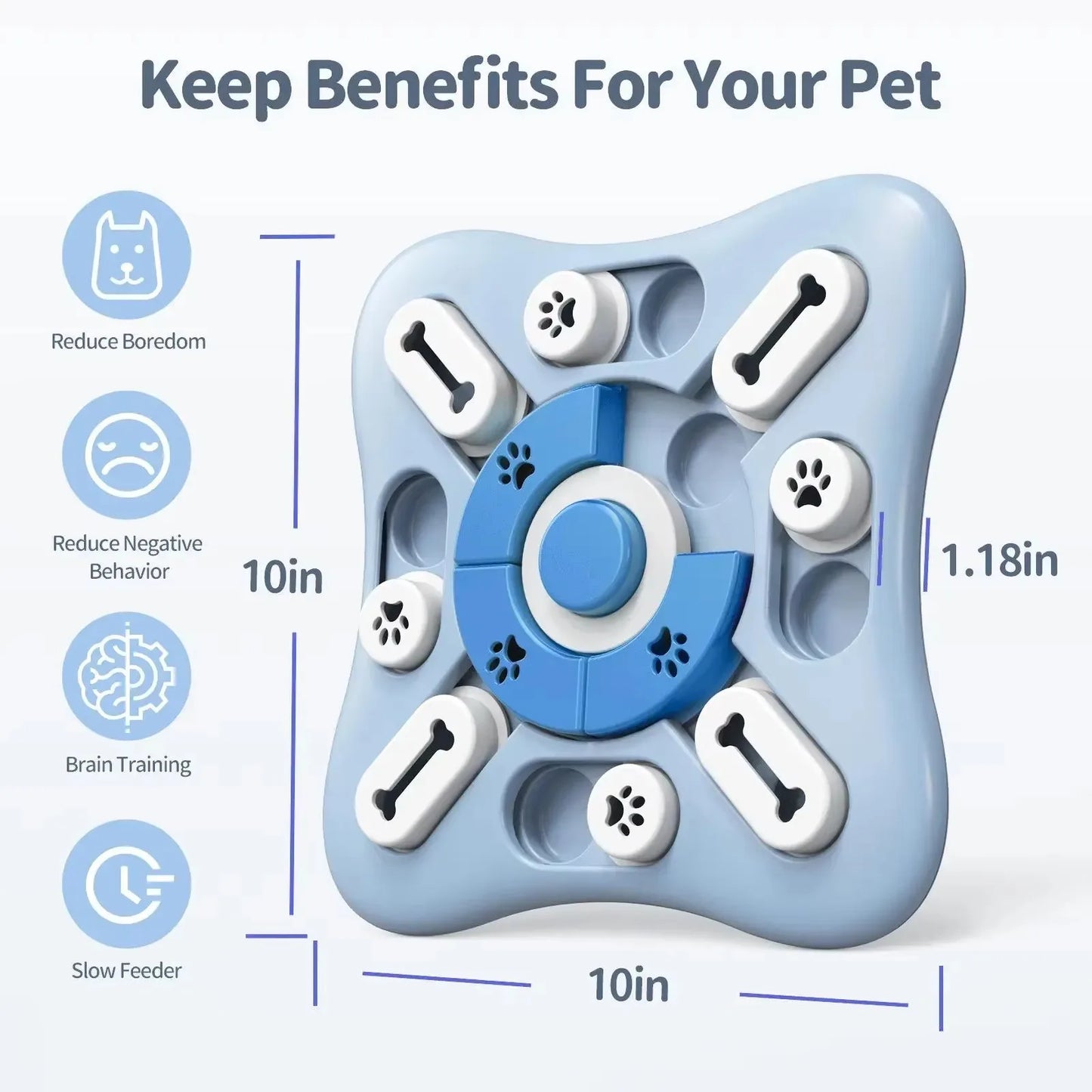 IQ-Master Multi-Level Puzzle – Interactive Slow Feeder & Enrichment Toy