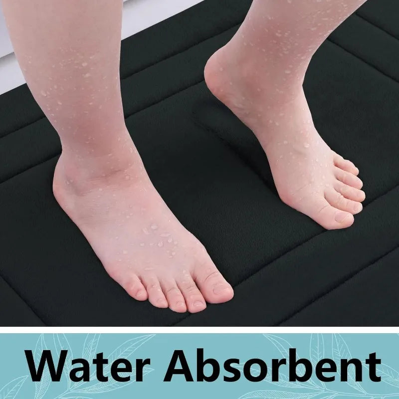 1pc Absorbent Non-Slip Bath Mat | Comfortable Standing Pad for Living Room, Bedroom