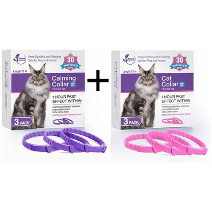 Calm-Core Pheromone Collars – 3/4 Piece Anxiety Relief Multi-Pack