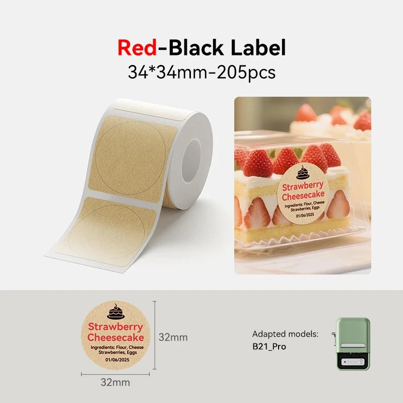 Thermal Label Paper for B21 Pro Printer