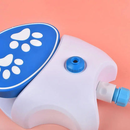Dog Paw-Activated Water Fountain Sprinkler Toy – Outdoor Drinking & Cooling Pet Water Dispenser