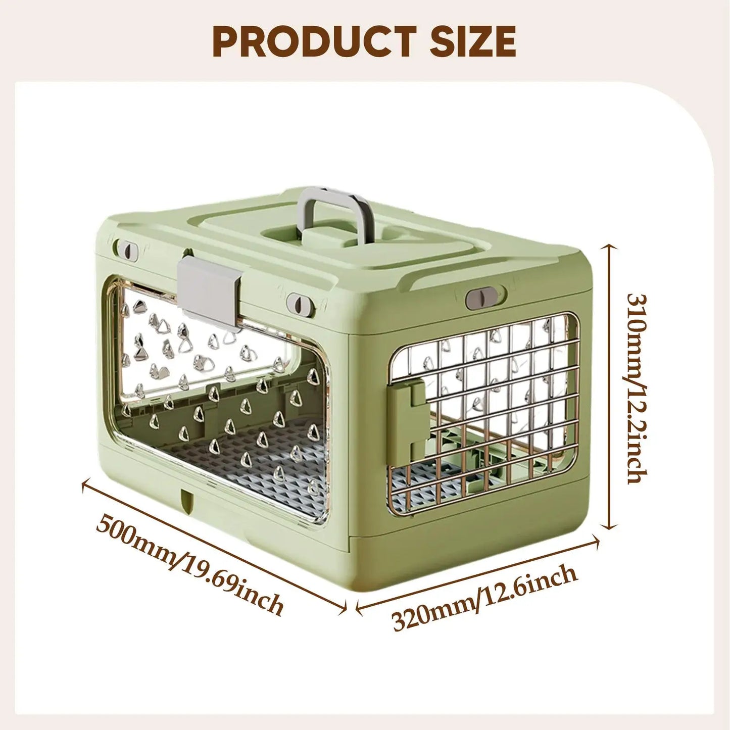 Fold-N-Go Elite – Hard-Sided Collapsible Travel Crate