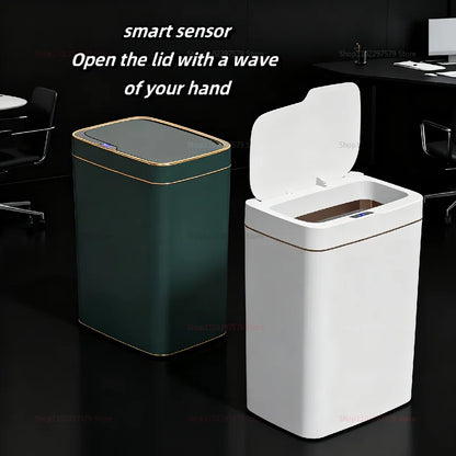 Smart Induction Garbage Can Storage Basket Automatic