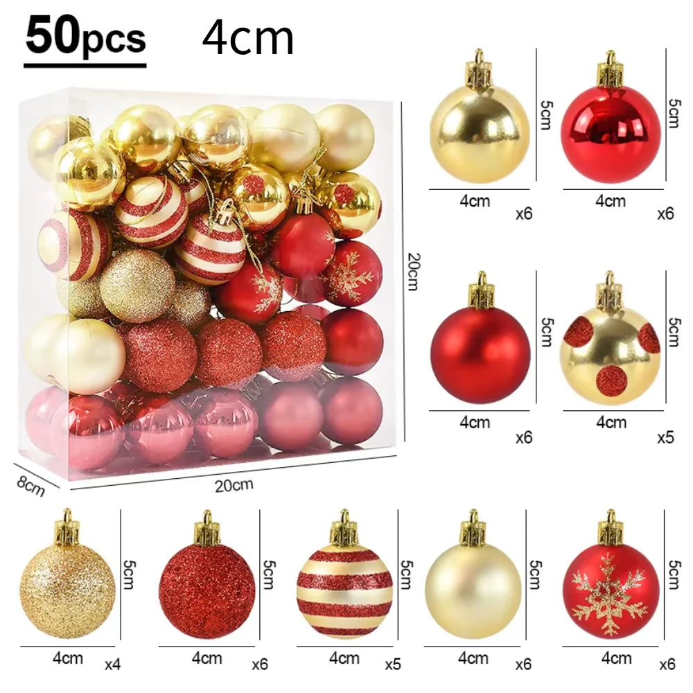 50Pcs Christmas Tree Balls