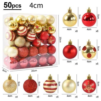 50Pcs Christmas Tree Balls
