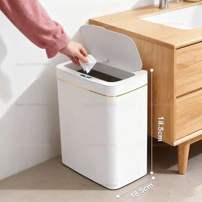 Smart Induction Garbage Can Storage Basket Automatic