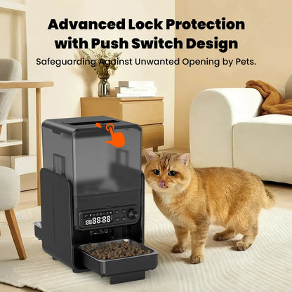 Smart Pet Feeder Automatic for Cats and Dogs - with Timed & Quantitative Feeding, Slow Food Function, Automatic Food Dispenser