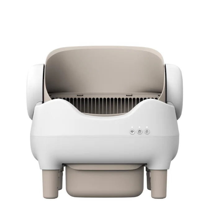 Smart App-Controlled Self-Cleaning Litter Box – Open-Top & Odor-Free