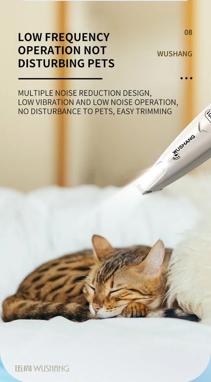 Pro-Trim LED Precision Pet Groomer – Waterproof Low-Noise Trimmer