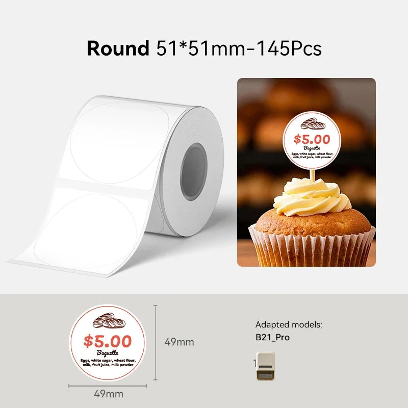 Thermal Label Paper for B21 Pro Printer