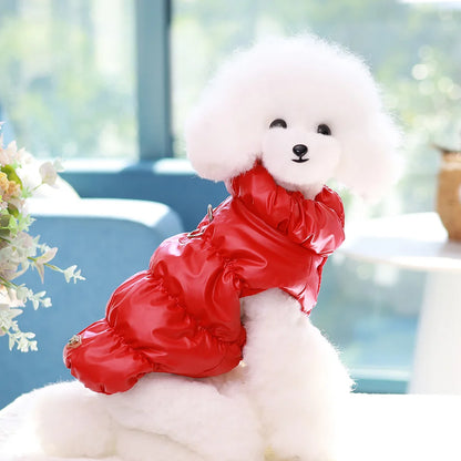 Soft Warm Dog Clothes Winter Padded Puppy Cat Coat Jacket For Small Medium Dogs Chihuahua French Bulldog Poodle Vest Pet Outfit