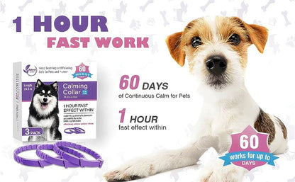 Calm-Core Pheromone Collars – 3/4 Piece Anxiety Relief Multi-Pack