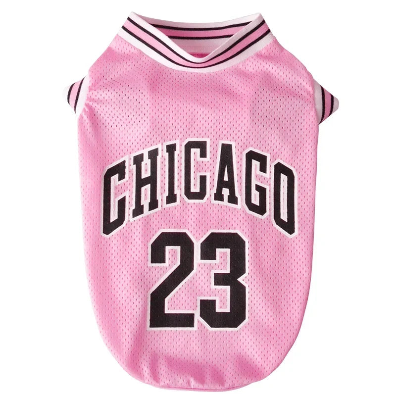 Breathable Dog Basketball Jersey