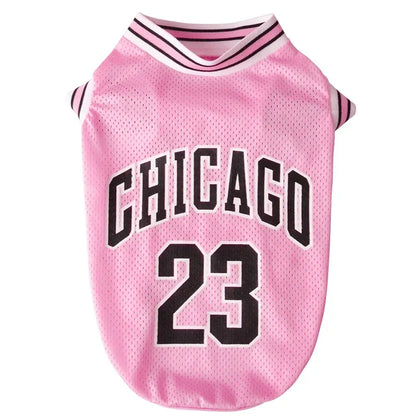Breathable Dog Basketball Jersey