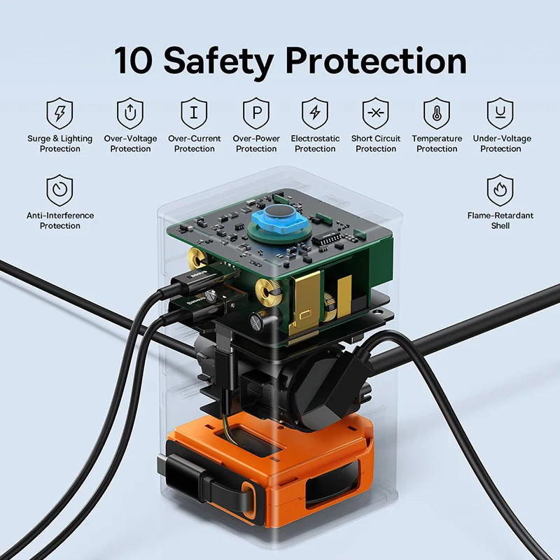 Charger Desktop Charger Power Strip Retractable