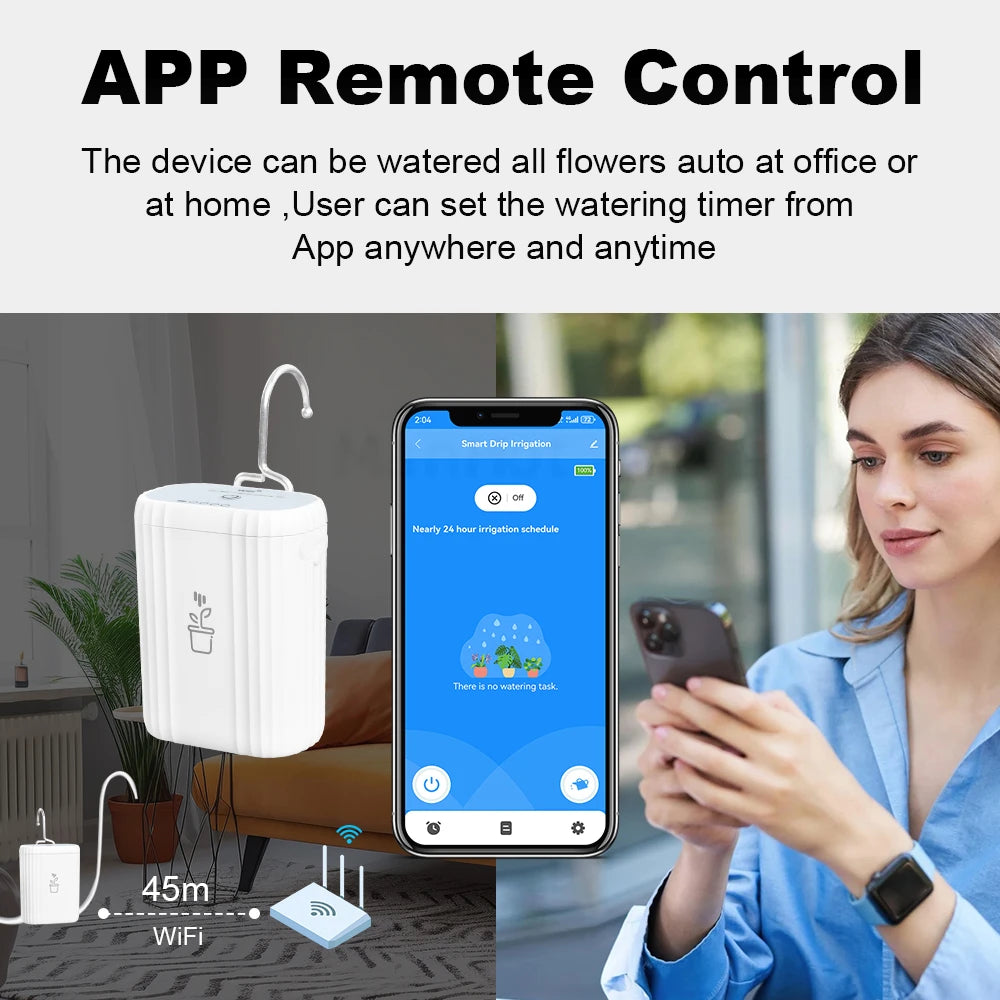 WiFi Smart Drip Irrigation Rechargeable I