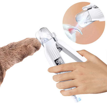 2-in-1 LED Glow-Trim: Precision Pet Nail Grinder & Trimmer
