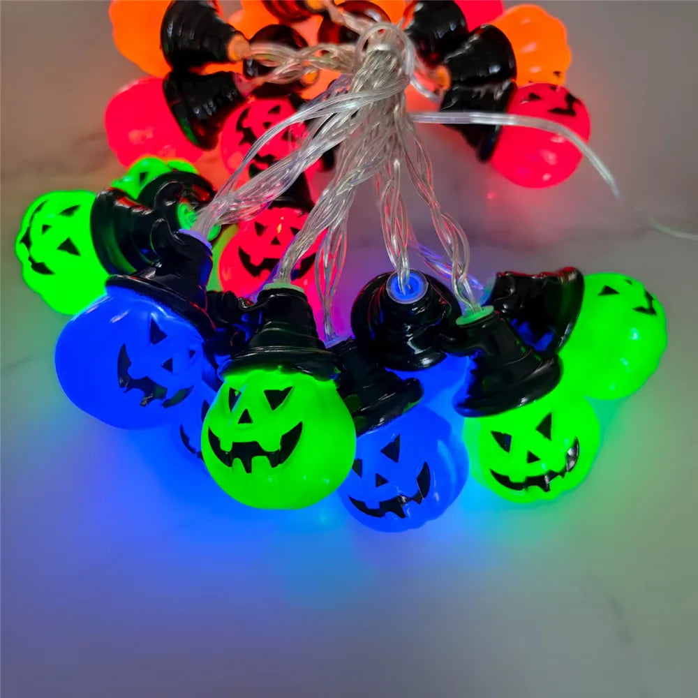 Pumpkin String Lights For Easter, Halloween, Christmas Room Decor RGB String Lights Indoor Lamps Outdoor Decor Lights