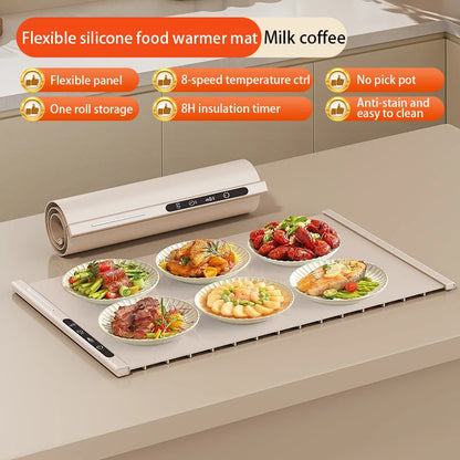 Flexible Silicone Food Warmer Mat Foldable Food Warming Tray Electric