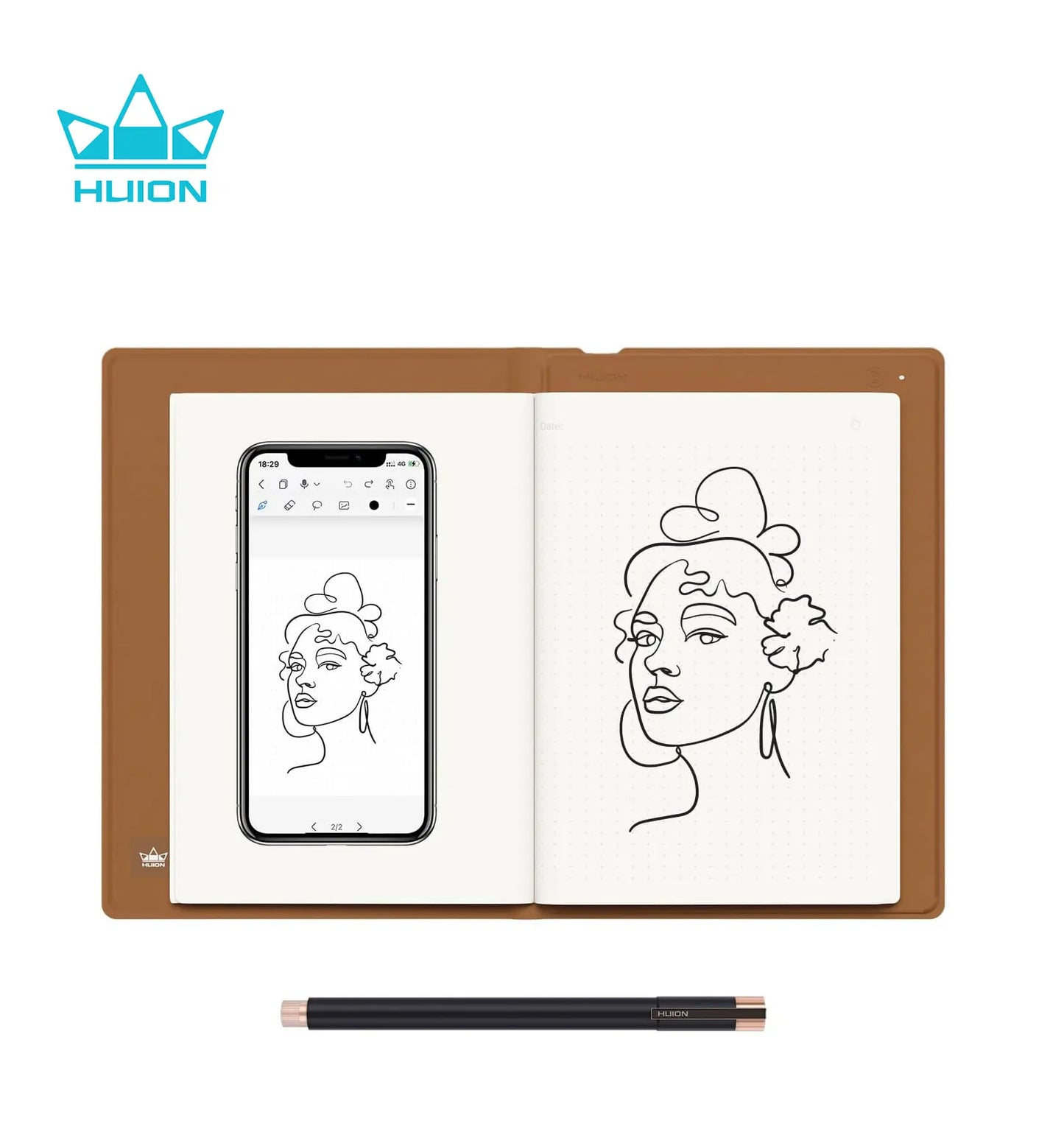 Digital Notebook Drawing  2-in-1 Tablet With Battery-free Pen