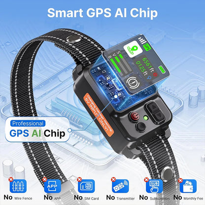 2-in-1 GPS Smart Fence – 2025 Wireless Boundary & Bark Stopper