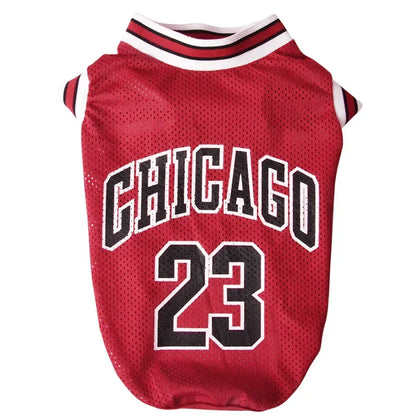 Breathable Dog Basketball Jersey