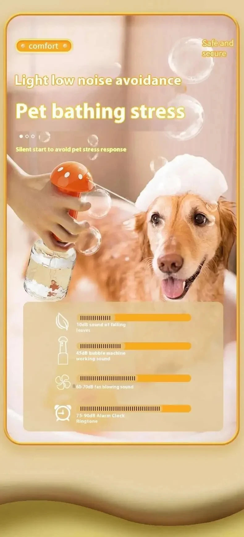 USB Rechargeable Pet Shower Foaming Machine – Automatic Soap Dispenser & Pet Washing Bubbler