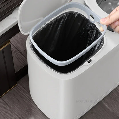 Dry and Wet Separation Tea Waste Bins Office Tea Table Trash Can