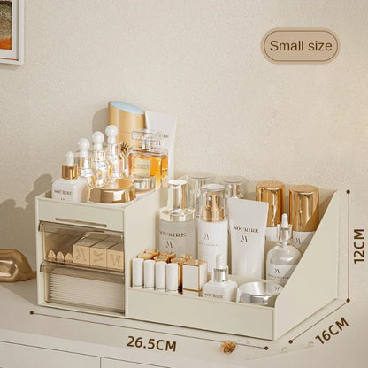 Transparent Drawer Style Makeup Box Dormitory Organizer Plastic Cosmetics