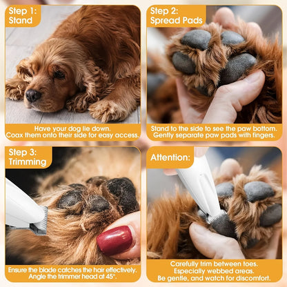 Precision-Grip Pro – Waterproof LED Paw & Detail Trimmer