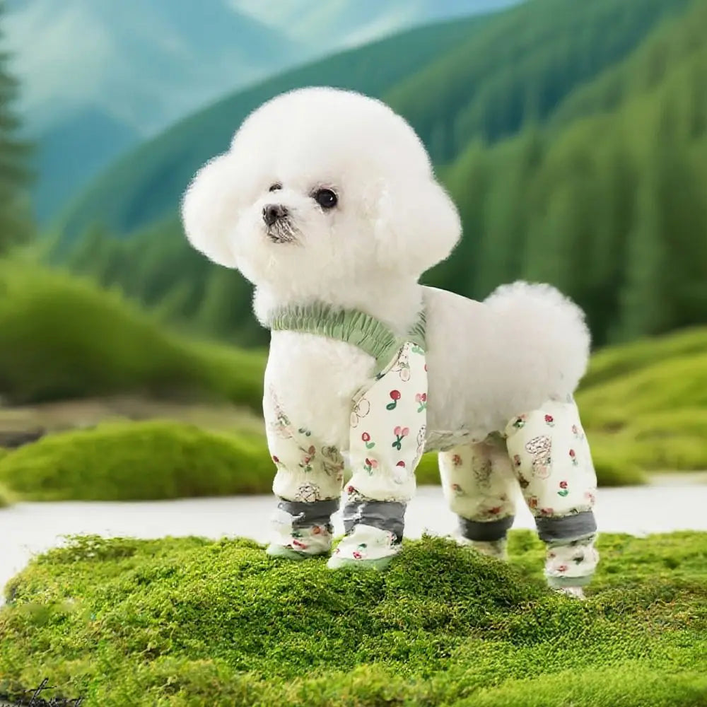 Pet Strolling Going Out Dust-proof Four Legged Pants Dog Boot Waterproof Leggings Dog Jumpsuit Shoes
