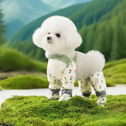 Pet Strolling Going Out Dust-proof Four Legged Pants Dog Boot Waterproof Leggings Dog Jumpsuit Shoes