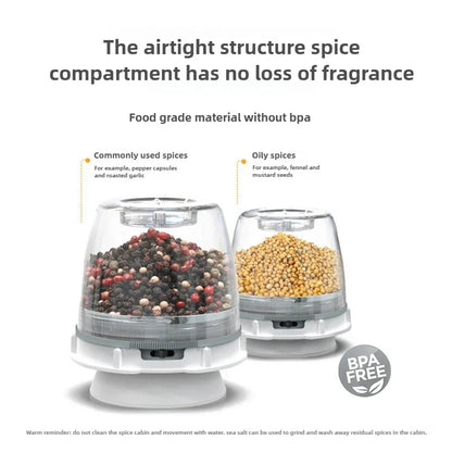 Electric Pepper Grinder Household One-handed Automatic Sea Salt Pepper