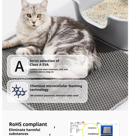 XL Clean-Step Mat – 60cm x 90cm Waterproof Double-Layer Litter Trapper