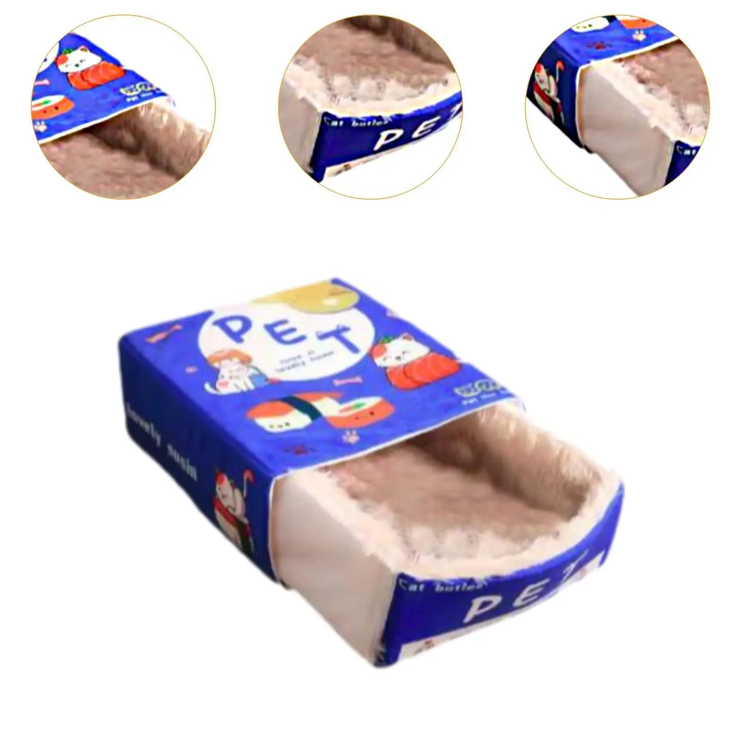 Portable Pet Tent Bed & Snack Nest – Warm All-Season Cat and Dog House for Puppies & Kittens