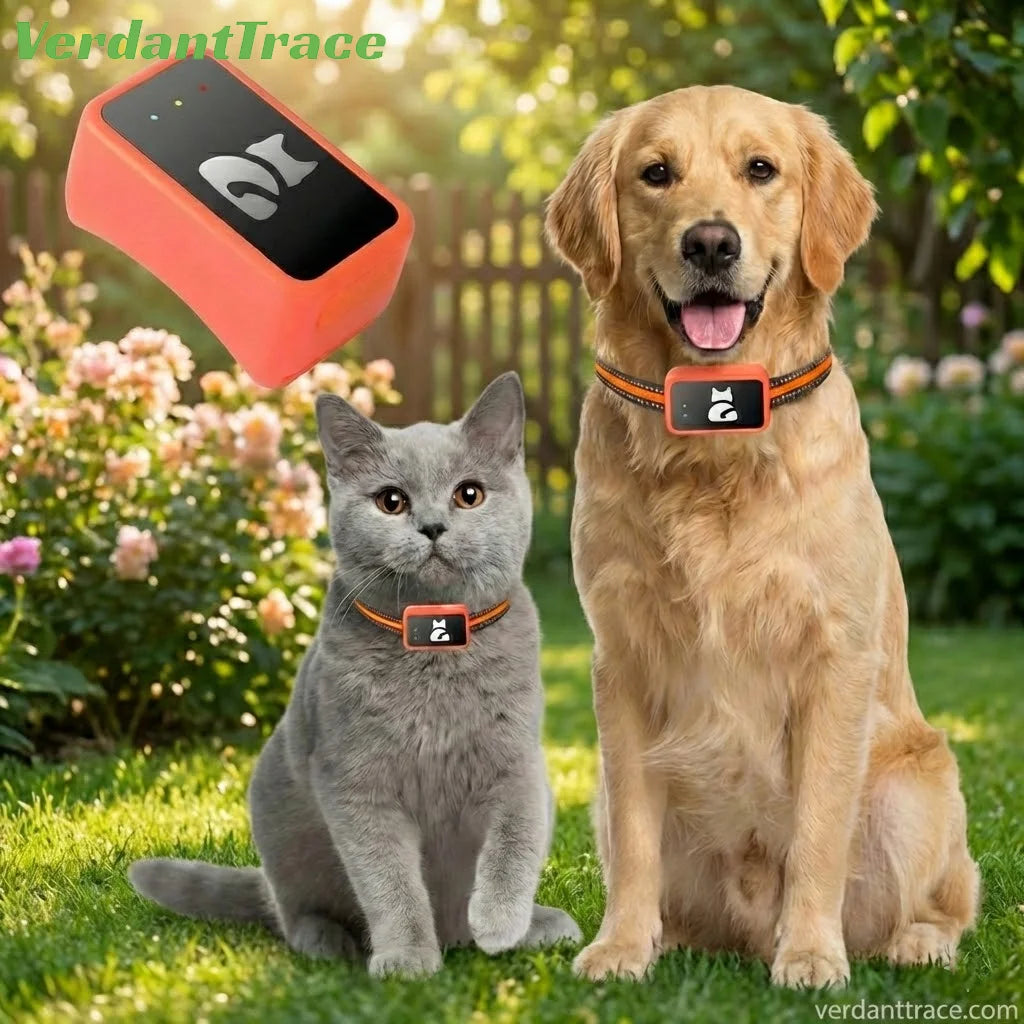 Verdant Trace 4G Small Pet GPS Tracker Collar