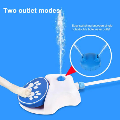 Dog Paw-Activated Water Fountain Sprinkler Toy – Outdoor Drinking & Cooling Pet Water Dispenser