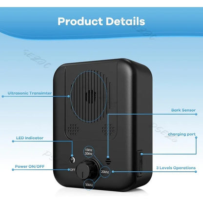 Outdoor Ultrasonic Bark Control & Training Device
