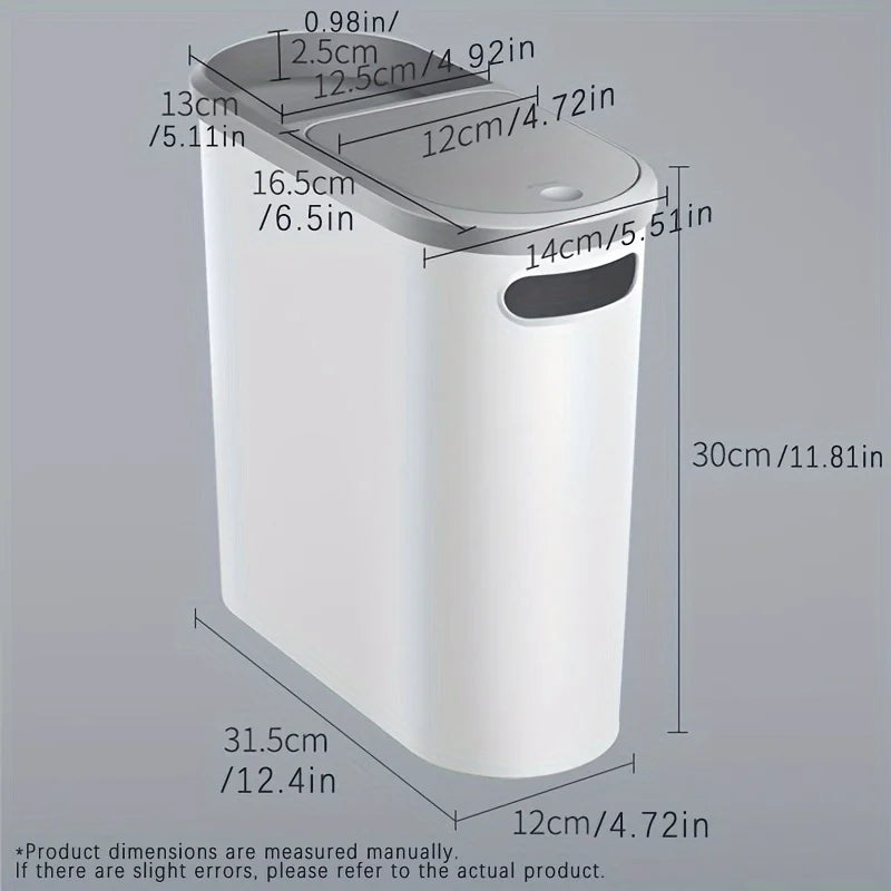 10L Bathroom Trash Can