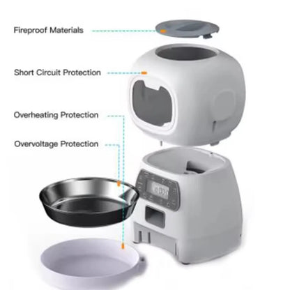 Smart-Swirl 3.5L – WiFi Feeder with Voice Dictation & Slow-Feed Tech