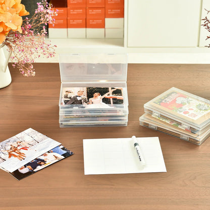 Photo Storage Box Container Keeper Organizer